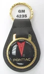Black Pontiac #4235 Leather Gold Tone Key Ring 1969 1970 1971 1972 1973. Fixed Price $28.95.