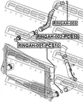 Febest 1997-2014 Volkswagen Golf Air Intake Hose Seal RINGAH-001-PCS10. Fixed Price $99.00.