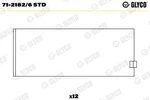 Connecting Rod Bearing Glyco 71-2182/6 Std. Fixed Price $58.59.