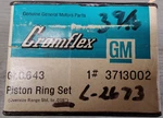 Nos Oem 1954-62 Chevy 235 Cylinder Piston Ring Set Gm 3713002 Std 3-9/16" Bore. Fixed Price $75.00.