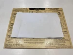 1928-1929 Chrysler Six Model 65 Code High Compression Aea Tune Up System Card. Fixed Price $10.00.