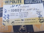 Toyota 8RC New Engine Piston And Ring Set .5MM O/s. Fixed Price $65.00.