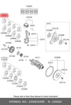 Genuine Oe Bearing Set-connecting Rodod 2306026985 For Kia 23060-26985. Fixed Price $27.97.