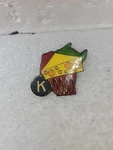 Vtg Circle Kiwanis International 2000 Convention Wisconsin Shaped Cheese Pin. Fixed Price $19.99.