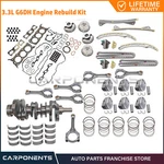 G6DH 3.3L Engine Rebuild Overhaul Kit W/ Crankshaft Rods Timing Fits Hyundai Kia. Fixed Price $126.34.
