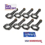 Scat Enterprises 2-ICR5700A, Set Of 8 Natural Steel Sbc 4340 Forged I-beam Rods. Fixed Price $696.47.