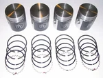 Coated Pistons & Rings 1941-1971 Willys Jeep 134-L 134-F Cylinder New. Fixed Price $242.95.