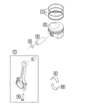 Genuine Mopar Piston Pin 68440253AA. Fixed Price $19.65.