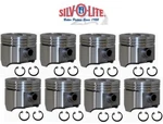 Silvolite Hypereutectic Flat Top 4VR Pistons SET/8 Ford 360 390 Fe Standard. Fixed Price $262.72.
