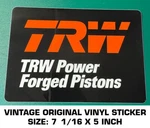 Trw Power Forged Pistons Vintage Original Vinyl Decal Sticker-engine Racing-drag. Fixed Price $8.70.