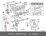 Genuine Oe Connecting Rod Bush, 9099973128 For Toyota 90999-73128. Fixed Price $5.84.