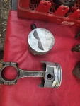 Chevy Speed Pro 350 Small Block 0.30 Flat Top Pistons W/ Eyebrows 7033P (2). Fixed Price $60.00.