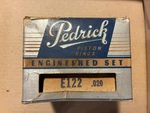Hudson Piston Rings 1935 36 37 38 39 Six Cylinder Pedrick Brand E122 .020 Over. Fixed Price $64.99.