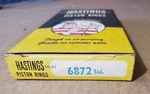 New Hastings 6872 Piston Ring Set Std Bore Datsun, Subaru, Toyota 4 Cyl. Fixed Price $9.99.