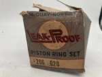 34-40 Plymouth Piston Ring Set Mcquay-norris L206-020. Fixed Price $31.99.