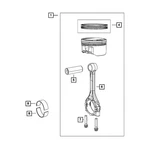 MN195112 Mopar Connecting Rod Bolt For Dodge Journey Jeep Patriot Compass Dart. Fixed Price $24.69.