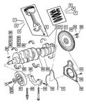 Genuine Mopar Connecting Rod Bolt 5037575AA. Fixed Price $21.78.