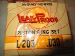 Mcquay-norris Leak-proof Piston Ring Set L-203 .30 Os 37-40 Ford 60HP Nib. Fixed Price $32.50.
