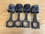 Land Rover Defender 90 110 2.5 Na Diesel Connecting Rods Pistons Set Of 4. Fixed Price $50.00.
