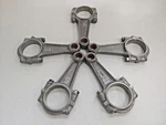 Very Nice Lot Of 5 Used Original 1967 Porsche 911S Nitrided Connecting Rods 610G. Fixed Price $800.00.