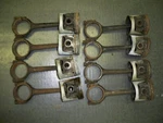 1936 30S?? Ford Slantback +0025 Pistons And Connecting Rods Set Of 8. Fixed Price $165.00.