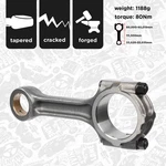 Connecting Rod Hyundai Kia 2,5 23510-4A000 235104A710 235104A500 D4CB. Fixed Price $81.57.