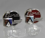 Vintage Sterling Ford A.e.d. Black & Red Enamel Mid-century Lapel Pin Set J2798. Fixed Price $69.99.