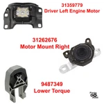 Left Right Lower Engine Motor Mount Kit Set Fits Volvo C70 S40 V50 C30. Fixed Price $127.27.