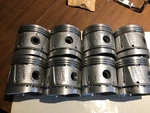 Nos Eight Vintage Permite 3 Ford Pistons. Fixed Price $125.00.