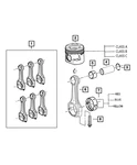 Genuine Mopar Connecting Rod Bushing 68147232AA. Fixed Price $11.90.