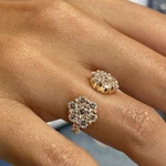 14K Rose Gold Fashion Ring 1.6CT Round Labcreated Diamond F/VS1 Appraised. Fixed Price $1379.00.