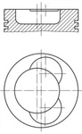 Mahle Piston For Mercedes Agl Hpn Unimog Tata Lpk Lpo Lps 72-19 3440302217. Fixed Price $124.86.