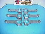 6 Scat Connecting Rods H-beam 2.100" Large Journal .927" Wrist Pin Size. Fixed Price $150.00.