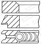 Piston Ring Kit Goetze Engine 08-203100-00 For Fiat,fso,lancia,seat,yugo,zastava. Fixed Price $14.10.
