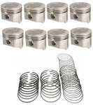 Sealed Power Dish PISTONS/8+CAST Rings Ford Fe 390 1968-76+MERCURY 410 030. Fixed Price $236.79.