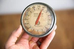 Vintage Gm Auto Dash Thermometer Chrysler Plymouth Car Accessory Rat Hot Rod. Fixed Price $350.00.