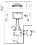 Genuine Mopar Engine Connecting Rod Bearing 4884913AB. Fixed Price $19.99.