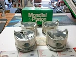 (new) Mondial Engine Piston Set Of 7417 Fits- Fiat X19 74-78, 128 72-79 Sohc. Fixed Price $429.00.