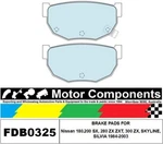 Brake Pads FDB0325M To Suit Nissan 180.200 Sx, 280 Zxt, 300 Zx, Skyline, Silv. Fixed Price $38.70.