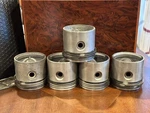 Vintage Nos Ae #17055 Piston Assemblies For Mgb Made England- Count. Fixed Price $549.00.