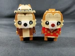 Lego Brickheadz 40550 Chip & Dale Built No Box Near Complete See Detailed Pics. Fixed Price $14.99.