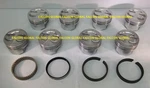 Chevy 350/5.7L V8 Sealed Power Dish Top Pistons (8)+CAST Rings Kit +.030". Fixed Price $227.49.