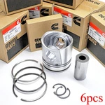 New 6X Std Standard Pistons Kit 3928673 For Dodge RAM2500 6BT 5.9L 12V 94-98. Fixed Price $291.00.