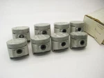 (8) Perfect Circle TC-1749-040 Cast Engine Pistons .040" 1968-77 Pontiac 350 V8. Fixed Price $170.95.