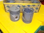 General Motors Chevrolet Nos Gm Set Of 8 Pistons W/pins 4 Ring .003 Oversize. Fixed Price $60.00.