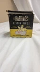 Hastings Piston Rings Box W (8) Type 245 Top Grv 655-STD & (7) 212 2ND. Fixed Price $45.00.