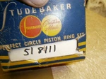 Studebaker 518111 Piston Ring Set 1938-40 Commander 6 Std Usa Cast Iron Nos. Fixed Price $59.99.