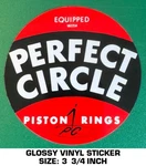Perfect Circle Piston Rings Vintage 90'S Vinyl Decal Sticker-drag Racing-nhra. Fixed Price $9.53.