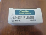 Clevite Connecting Rod Bearing CB984P .50 (6D-5-1). Fixed Price $9.00.