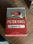 Complete Nos Vintage Lincoln V-12 Piston Ring SET,96HS-6149-AR Standard,in Box!!. Fixed Price $50.00.